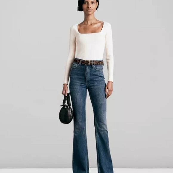 rag & bone Casey High Waist Flare Jeans Corso Size 26 - Picture 4 of 12